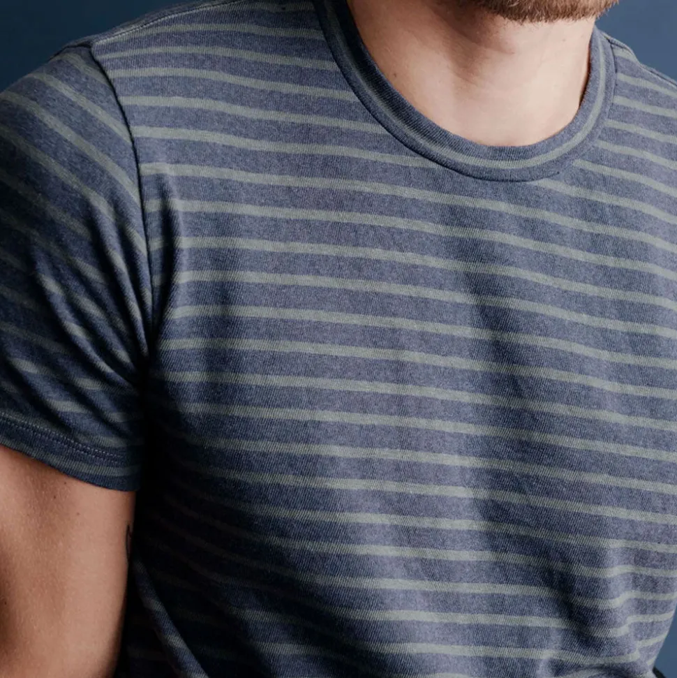 Save Khaki United - T-Shirt Rayé - Pine