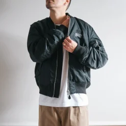 Schott x Merci - Bomber Vintage - Noir