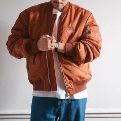 Schott x Merci - Bomber Vintage - Marron