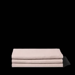 Serviette de bain en lin - Nid d'abeille - Beige Rosé