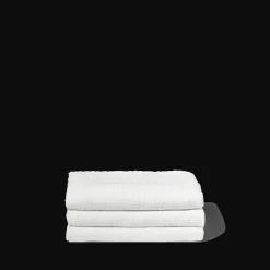 Serviette de bain en lin - Nid d'abeille - Blanc Optique