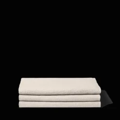 Serviette de bain en lin - Nid d'abeille - Pierre