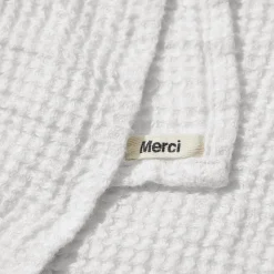 Serviette de bain en lin - Waffle - Blanc Optique