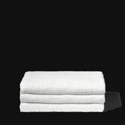 Serviette de bain en lin - Waffle - Blanc Optique