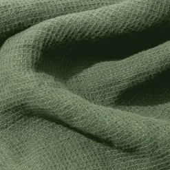 Serviette de bain en lin - Nid d'abeille - Vert d'Anduze