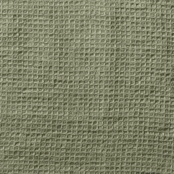 Serviette de bain en lin - Nid d'abeille - Vert Komorebi