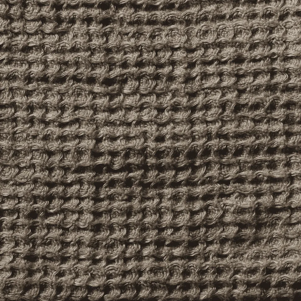 Serviette de bain en lin - Waffle - Brun Cha Iro