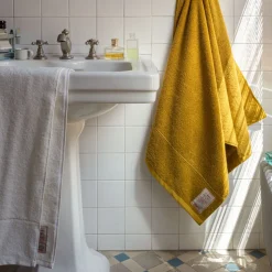 Serviette de bain en éponge - Vert du Péloponnèse