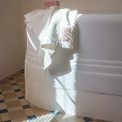 Serviette de bain en éponge - Blanc Optique