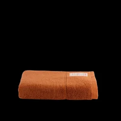 Serviette de bain en éponge - Brique de Sienne