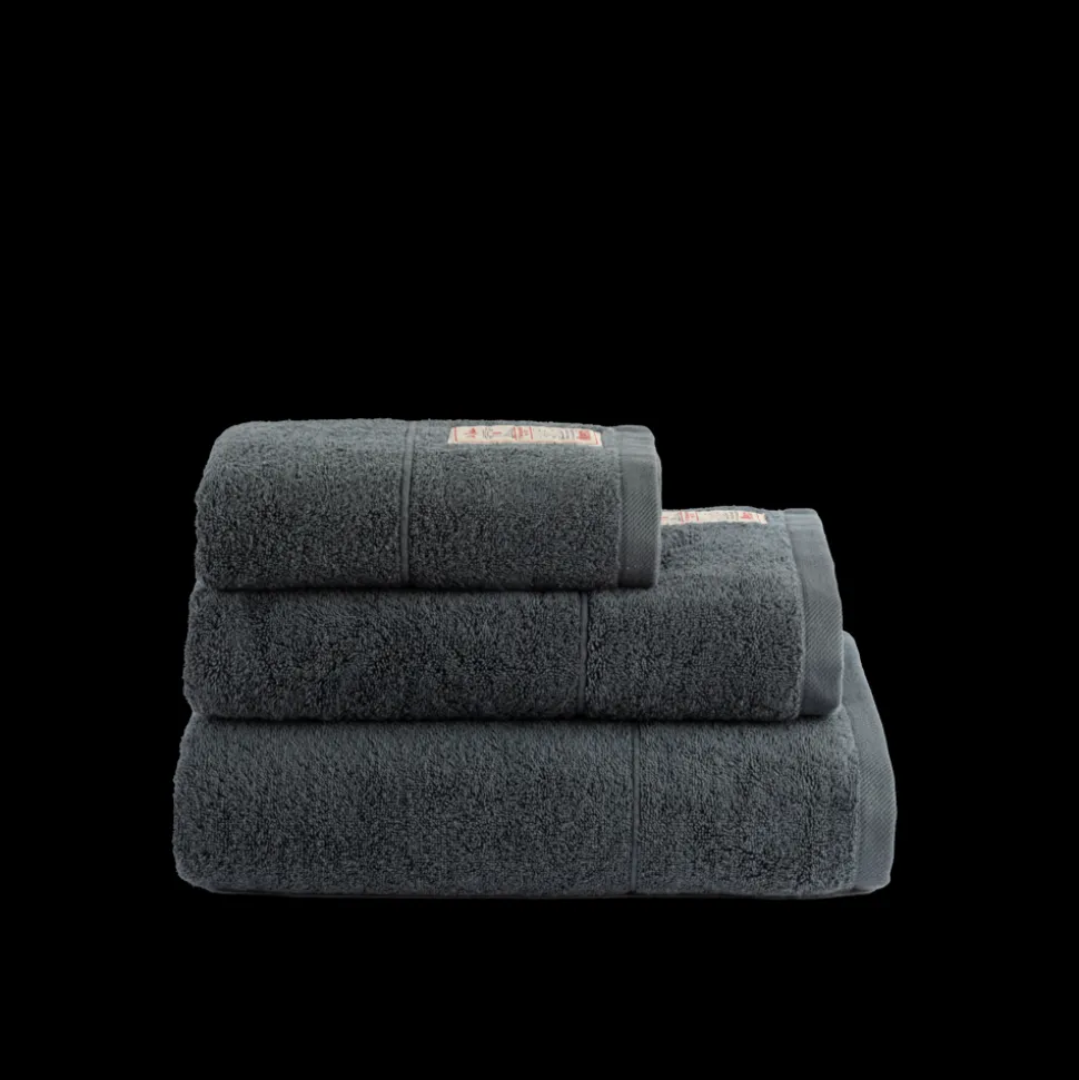 Serviette de bain en éponge - Bleu Pétrole