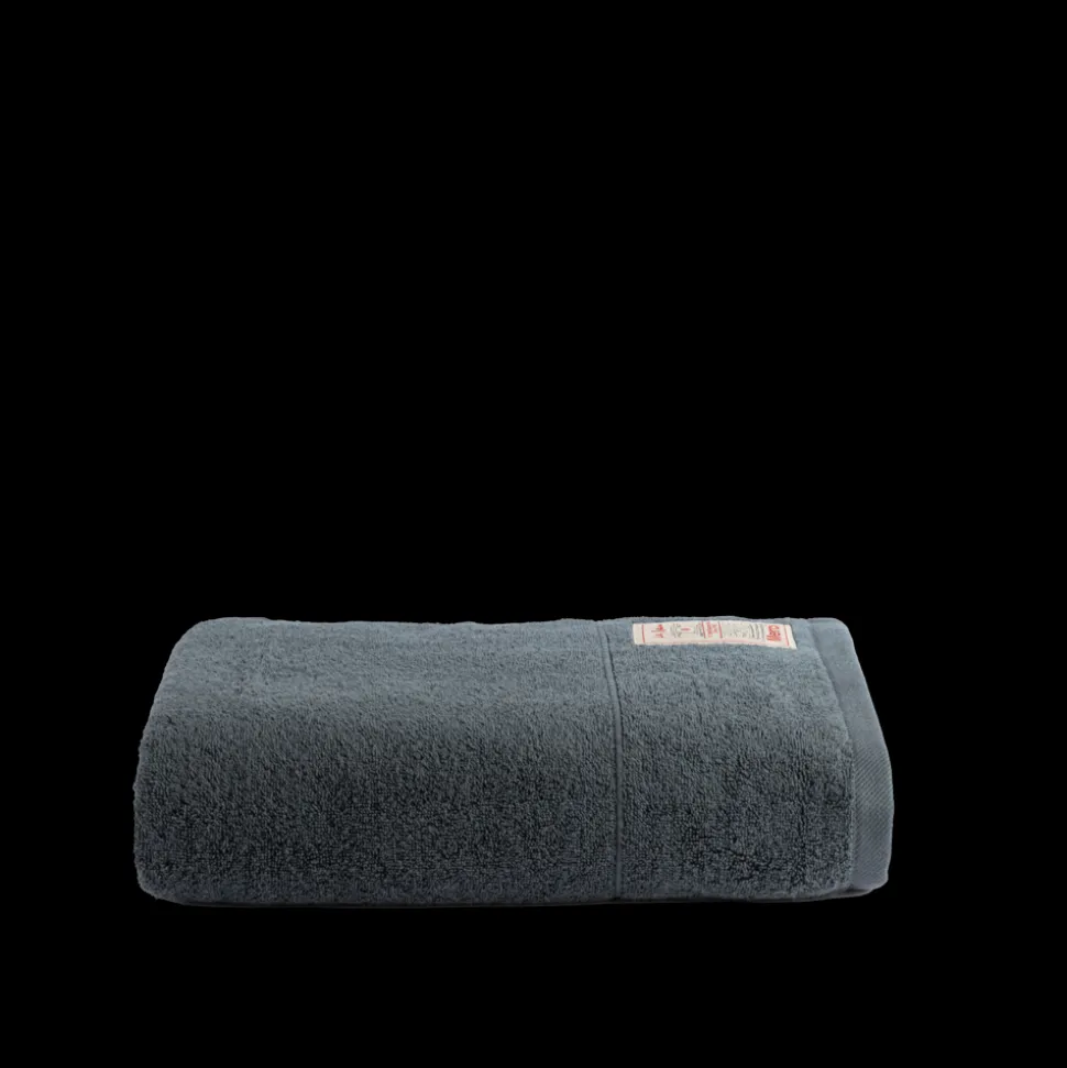 Serviette de bain en éponge - Bleu Pétrole