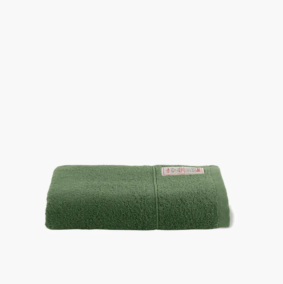 Serviette de bain en éponge - Vert d'Anduze