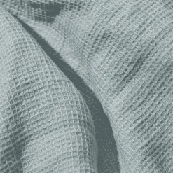 Serviette de bain invité en lin - Nid d'abeille - Gris Vésuve