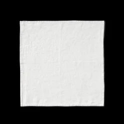 Serviette de table en lin lavé - Blanc Optique