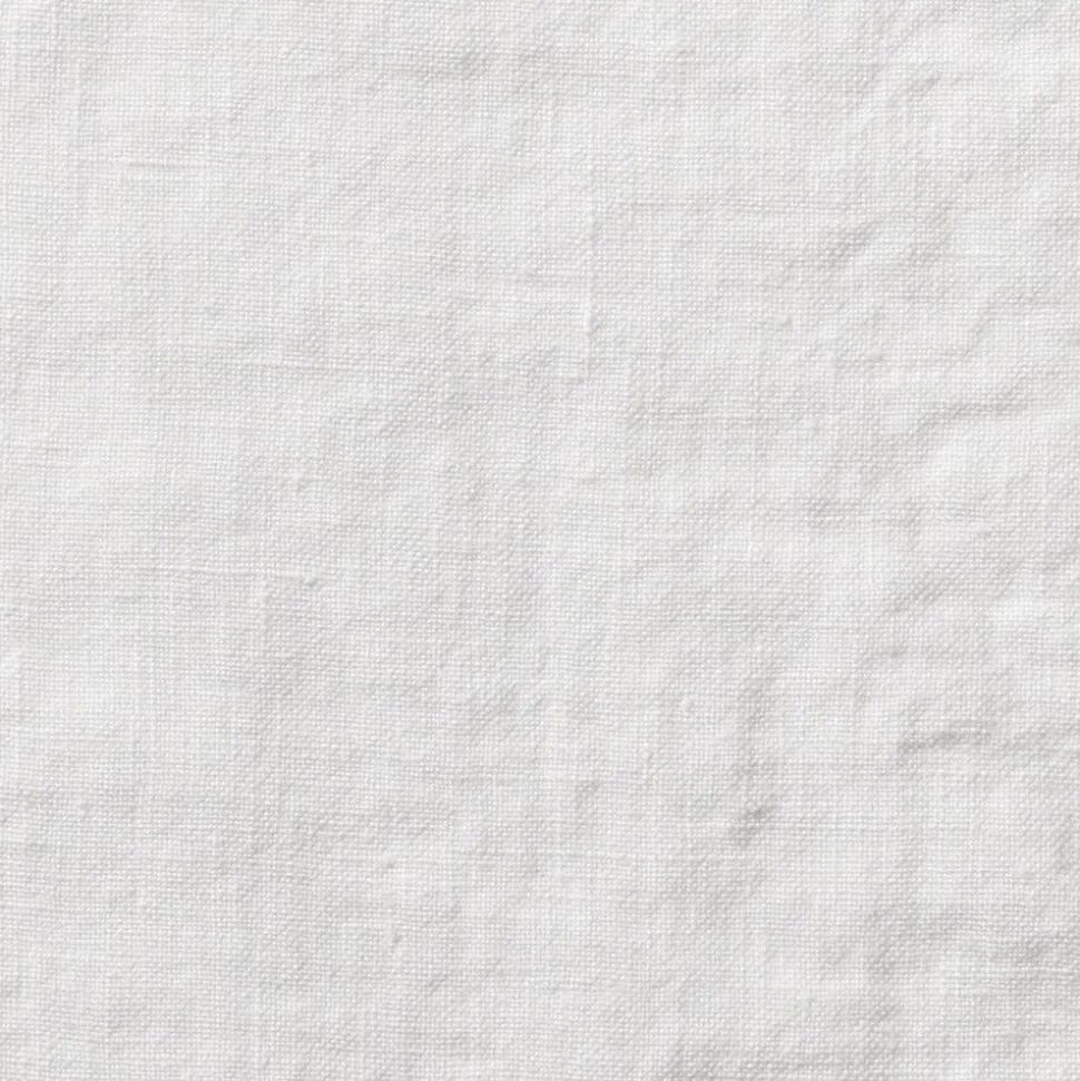 Serviette de table en lin lavé - Blanc Optique