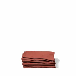 Serviette de table en lin lavé - Rouge Urushi