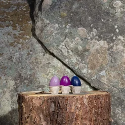 Set de 6 bougies en forme d'oeufs