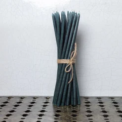 Set de 25 bougies fines - Vert