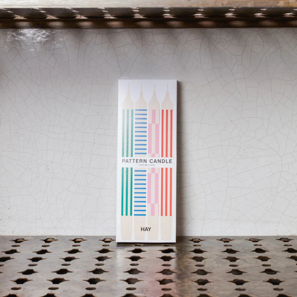 Set de 4 bougies Geometry - Clair