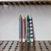 Set de 4 bougies Geometry - Marron
