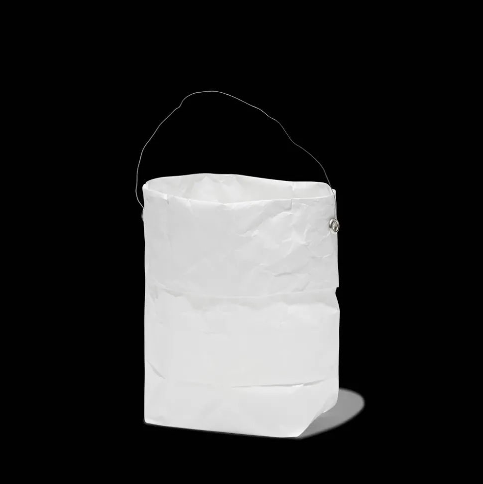 Set de 4 lanternes en papier - Blanc et argenté
