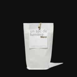 Set de 4 lanternes en papier - Blanc et or