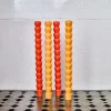 Set de bougie Taper - Rouge & Terracotta