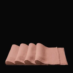 Set de table en lin lavé - Rose Argile