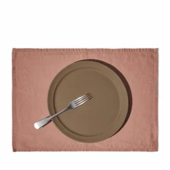 Set de table en lin lavé - Rose Argile