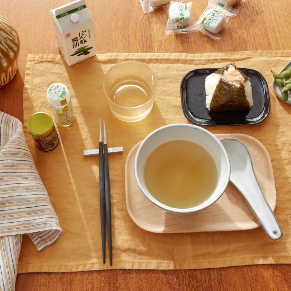 Set de table en lin lavé - Jaune Asahi