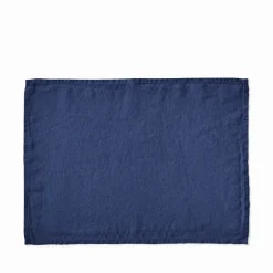 Set de table en lin lavé - Bleu Shibori