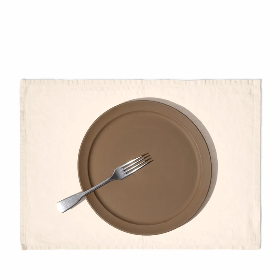 Set de table en lin lavé - Blanc de Ceruse
