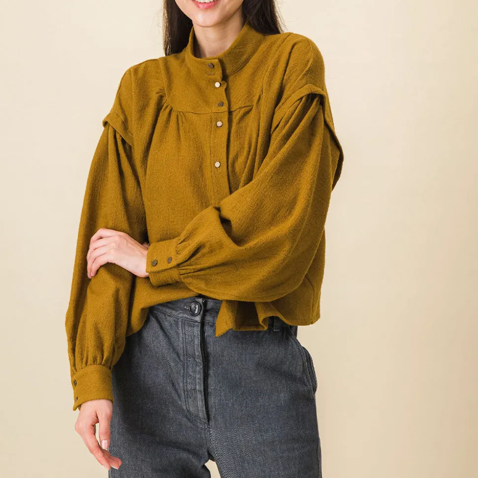 SIXSOEURS - Blouse Arlette - Marron