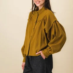 SIXSOEURS - Blouse Arlette - Marron