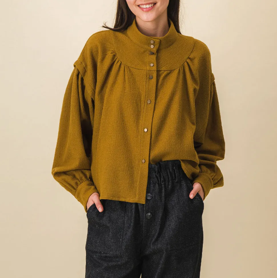 SIXSOEURS - Blouse Arlette - Marron