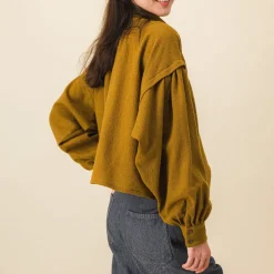 SIXSOEURS - Blouse Arlette - Marron