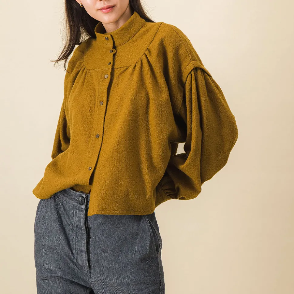SIXSOEURS - Blouse Arlette - Marron