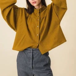 SIXSOEURS - Blouse Arlette - Marron
