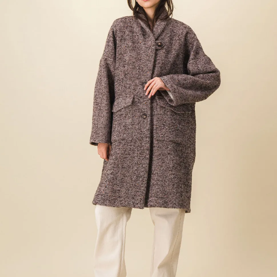 SIXSOEURS - Manteau Albertine - Marron