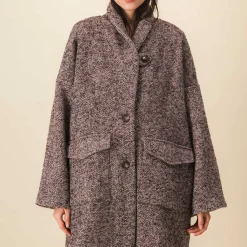 SIXSOEURS - Manteau Albertine - Marron