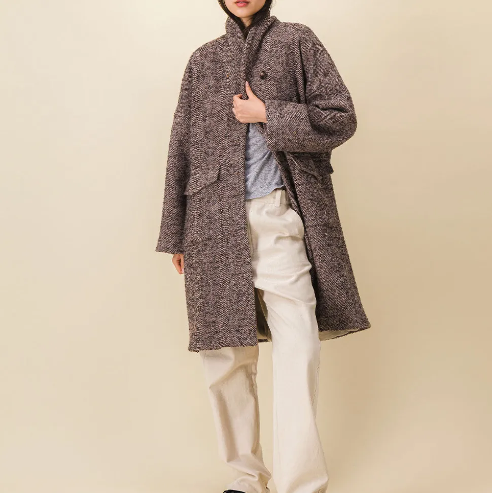 SIXSOEURS - Manteau Albertine - Marron