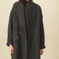 SIXSOEURS - Manteau Clotilde - Noir/Vert