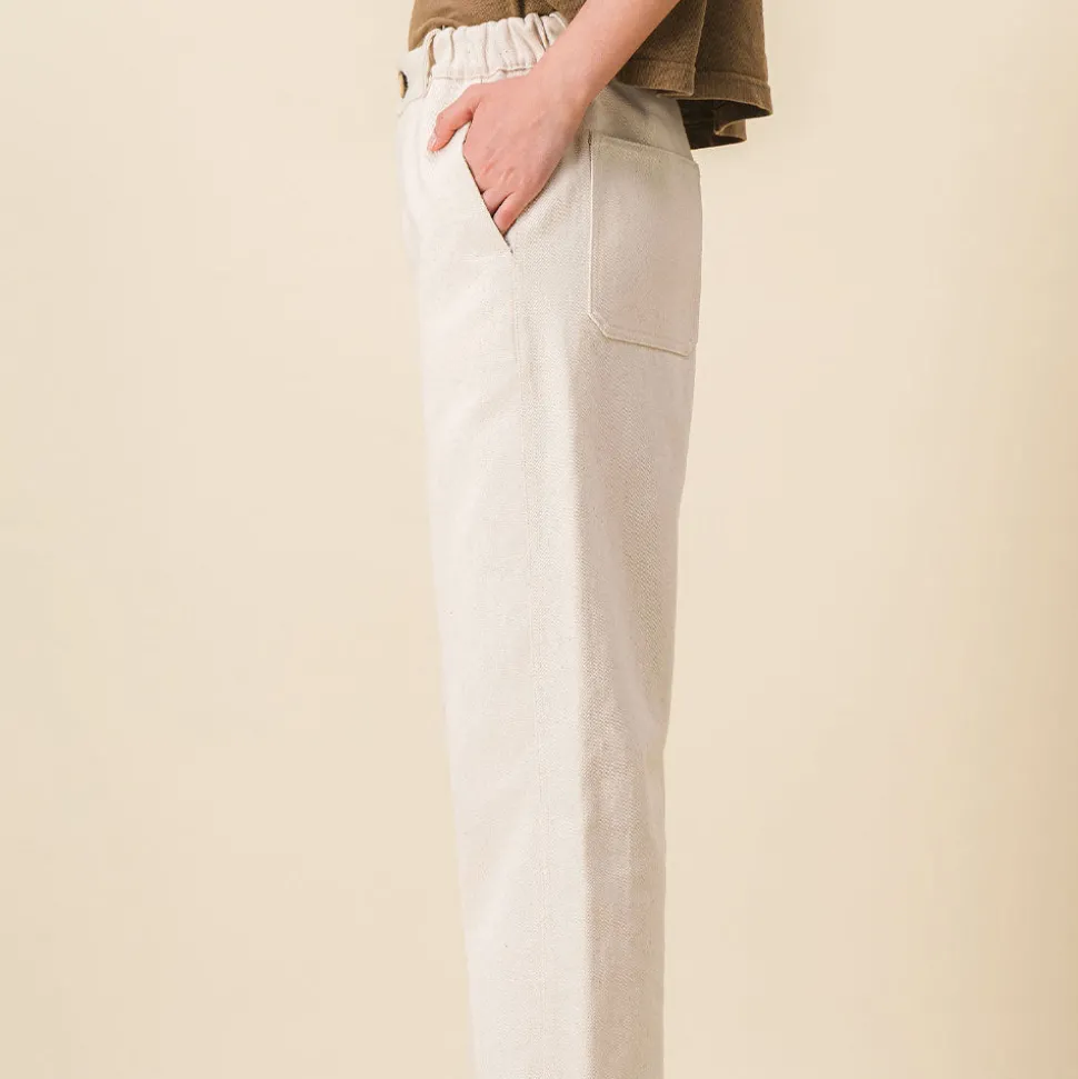 SIXSOEURS - Pantalon Pearl - Ecru