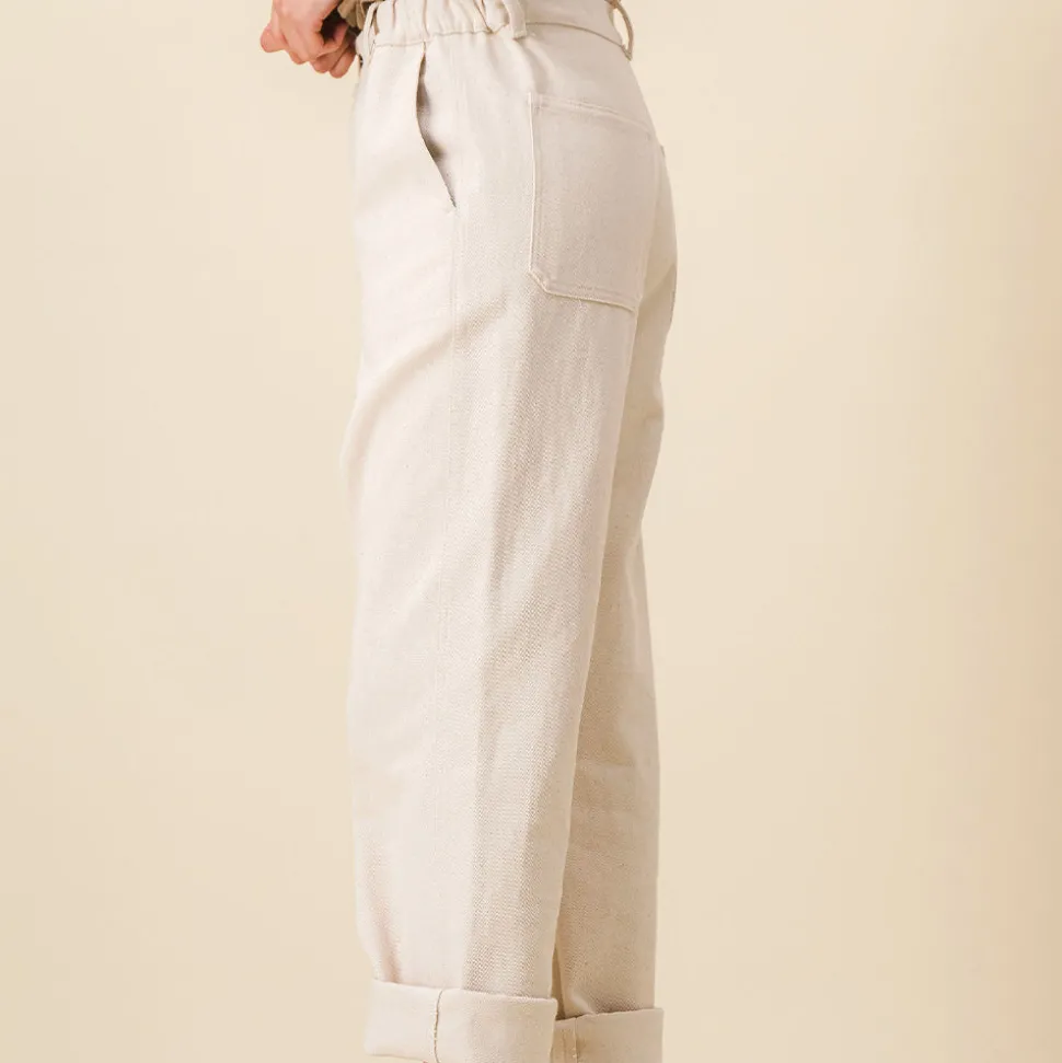 SIXSOEURS - Pantalon Pearl - Ecru