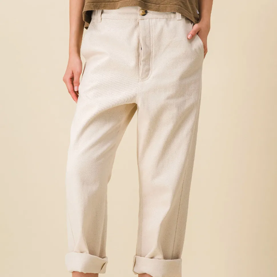 SIXSOEURS - Pantalon Pearl - Ecru