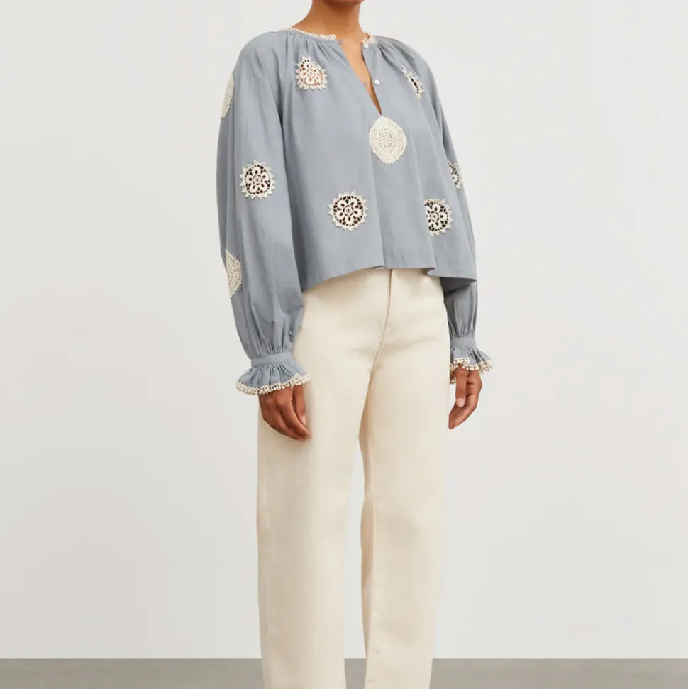 Skall Studio - Blouse Loretta - Bleu