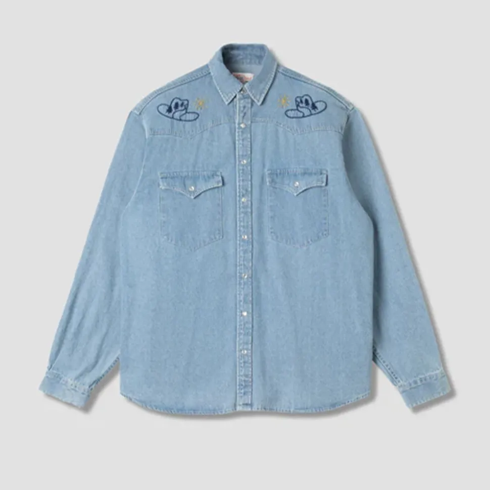 Stan Ray - Chemise Western - Bleu