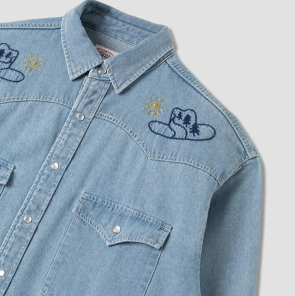 Stan Ray - Chemise Western - Bleu
