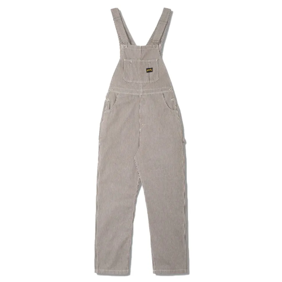 Stan Ray - Salopette Earls Bib - Marron Rayures